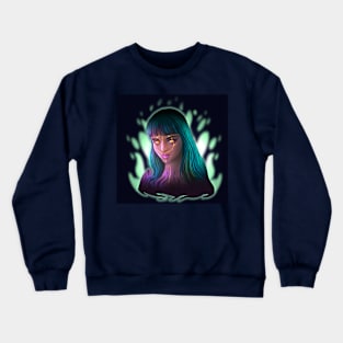 girl in fire Crewneck Sweatshirt